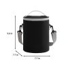 Round Insulated Zippered Cooler Bag