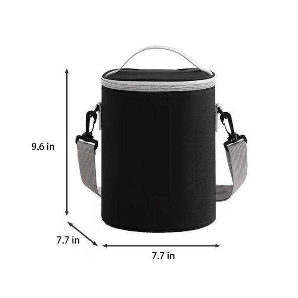 Round Insulated Zippered Cooler Bag