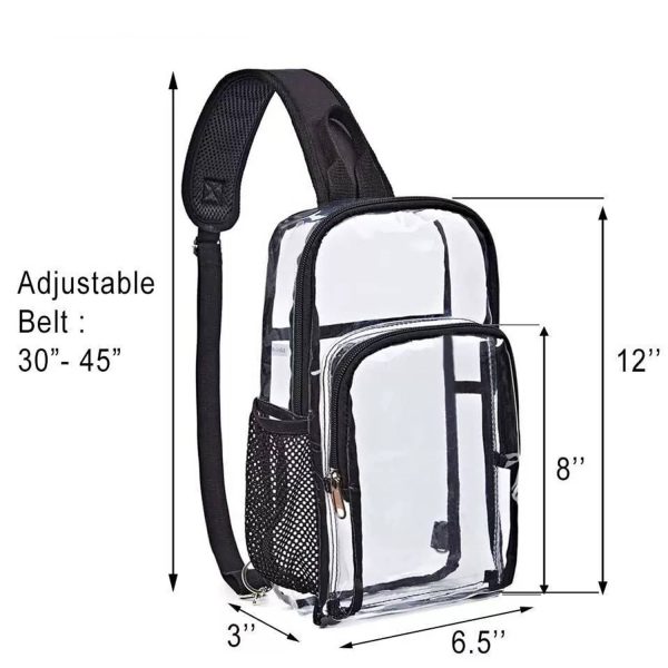 PVC Clear Crossbody Chest Sling Bag