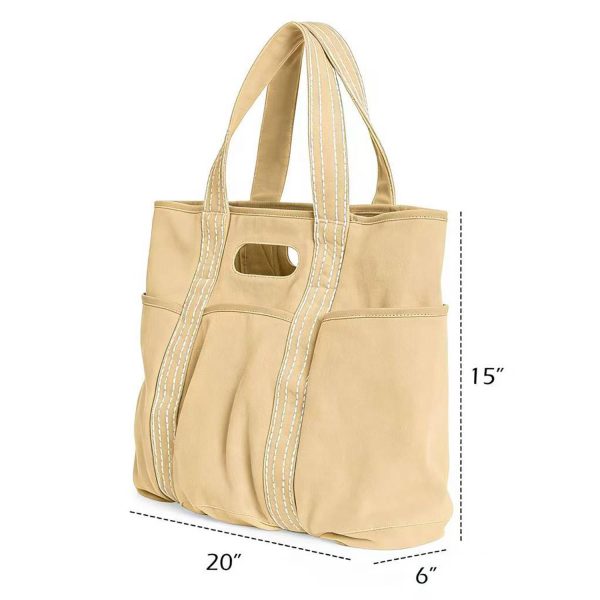 Large-Capacity Canvas Tote & Shoulder Bag