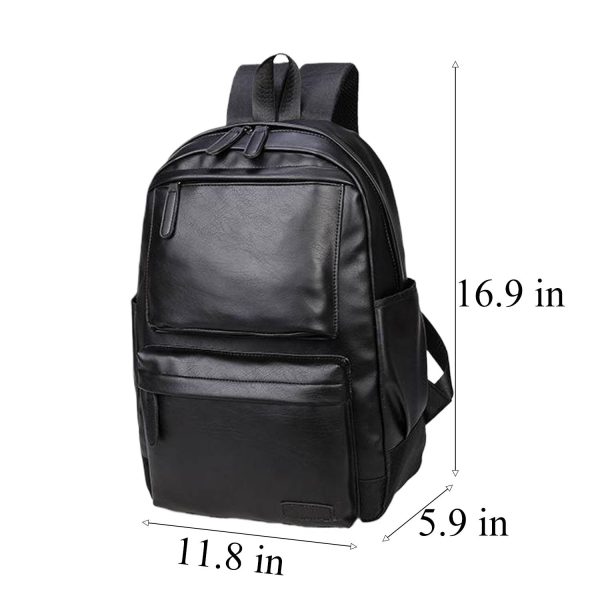 PU Leather Men's Business Backpack