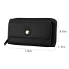 Genuine Leather RFID Zippered Wallet