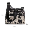Nylon Multi-Compartment Women's Shoulder/Crossbody Bag