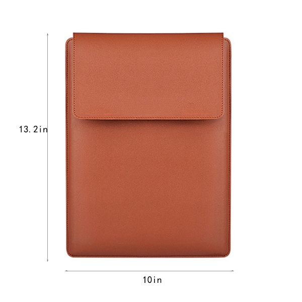 13.3 In PU Leather Laptop Sleeve Case with Stand