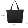 Cotton Canvas Zipper Tote Bag