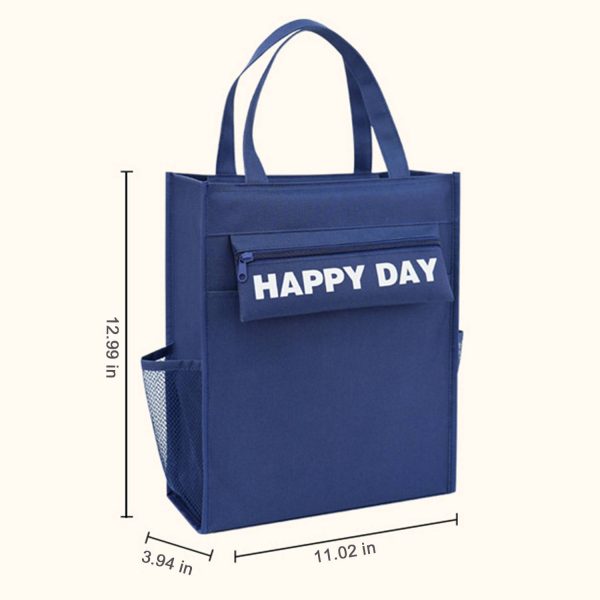 Large Capacity Waterproof Oxford Fabric Student Tote Bag