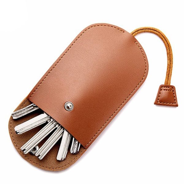 PU Leather Sliding Car Key Case