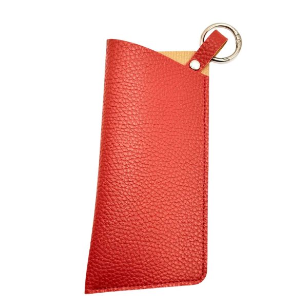 红_1775031905392.jpg Portable PU Leather Eyeglasses Storage Bag