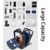 Cowhide Leather Waterproof Backpack w/ Luggage Strap