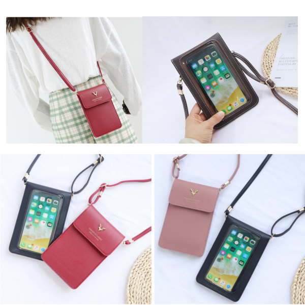 细节1_1764832227209.png PU Leather Touchscreen Crossbody Phone Pouch