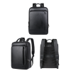 Cowhide Leather Waterproof Backpack w/ Luggage Strap