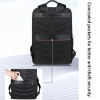 Cowhide Leather Waterproof Backpack w/ Luggage Strap