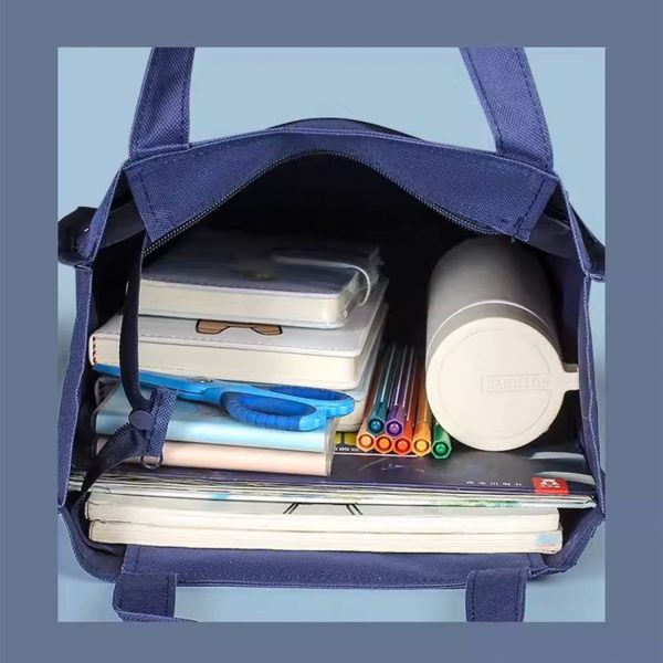 Large Capacity Waterproof Oxford Fabric Student Tote Bag