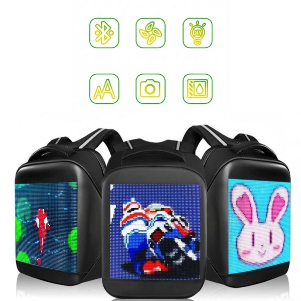细节图2_1770017078611.jpg Smart APP-Controlled Waterproof LED Display Backpack