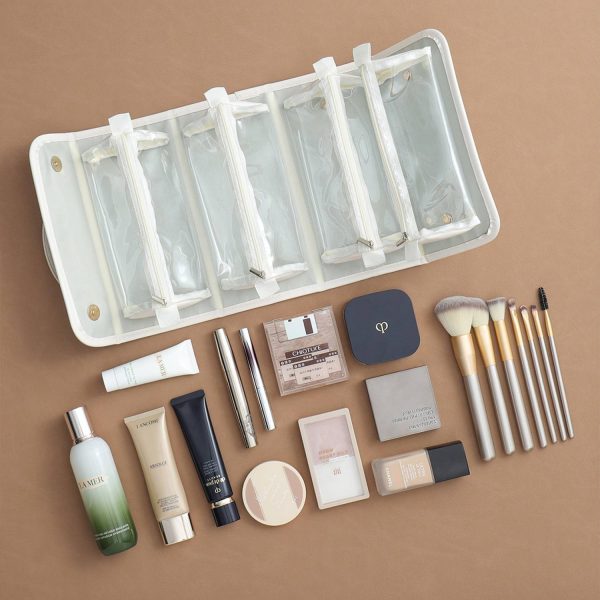 4-in-1 Detachable Foldable PU Travel Makeup Bag
