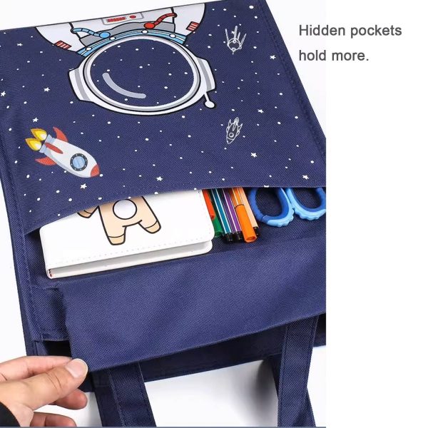 Large Capacity Waterproof Oxford Fabric Student Tote Bag