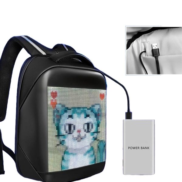 细节图4_1770016753379.jpg Smart APP-Controlled Waterproof LED Display Backpack