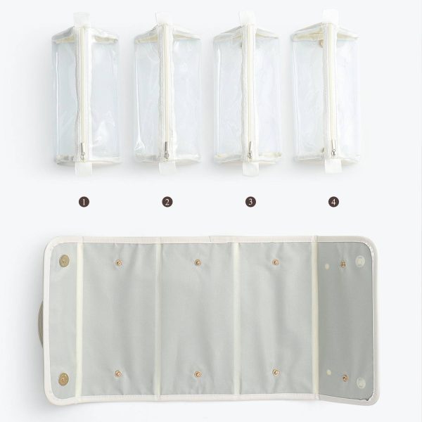 4-in-1 Detachable Foldable PU Travel Makeup Bag