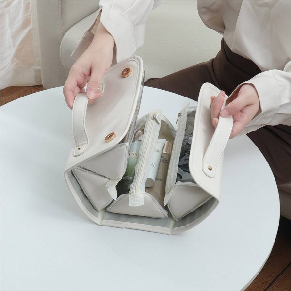 4-in-1 Detachable Foldable PU Travel Makeup Bag