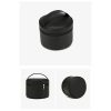 Portable Large-Capacity PU Leather Cylinder Makeup Bag