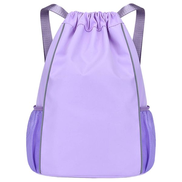 Sports Nylon Waterproof Drawstring Backpack
