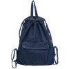 附图1_1761790340704.jpg Large Capacity Denim Drawstring Backpack