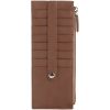 Long PU Leather Multi Card Slot Zipper Wallet