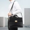 Genuine Leather Briefcase w/ Combination Lock