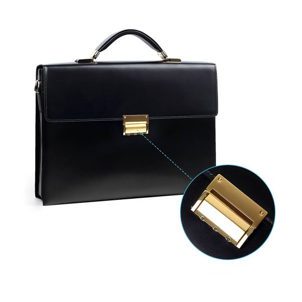 Genuine Leather Briefcase w/ Combination Lock