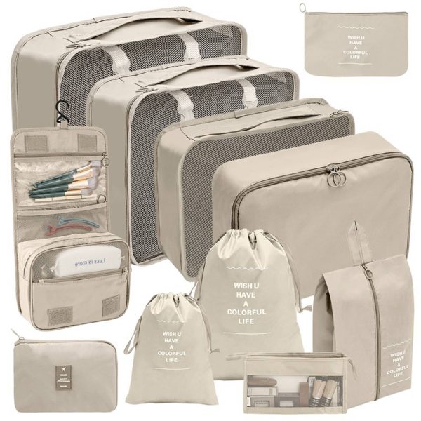 11-Piece Foldable Travel Organizer Bags Set