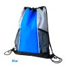 Polyester Drawstring Sports Backpack w/ Mesh Pocket