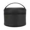 Portable Large-Capacity PU Leather Cylinder Makeup Bag
