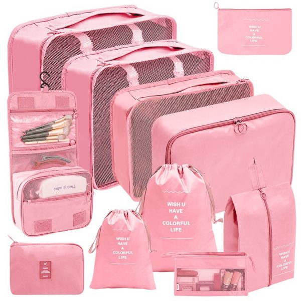 11-Piece Foldable Travel Organizer Bags Set