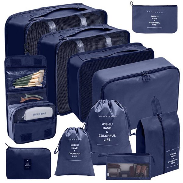 11-Piece Foldable Travel Organizer Bags Set