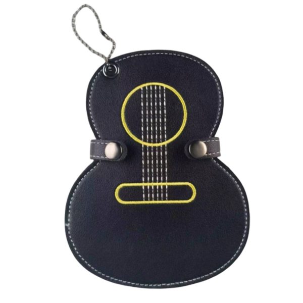 PU Leather Guitar Shaped Pick Case