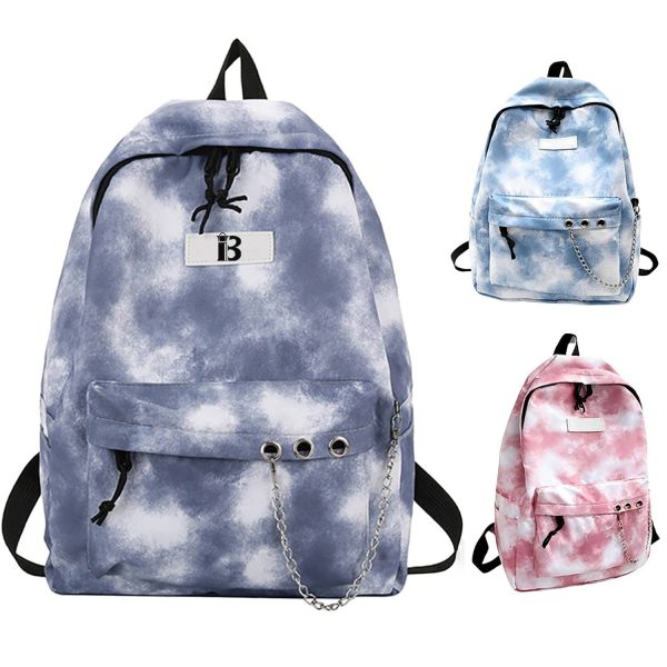 Large Capacity Nylon Tie Dye Backpack