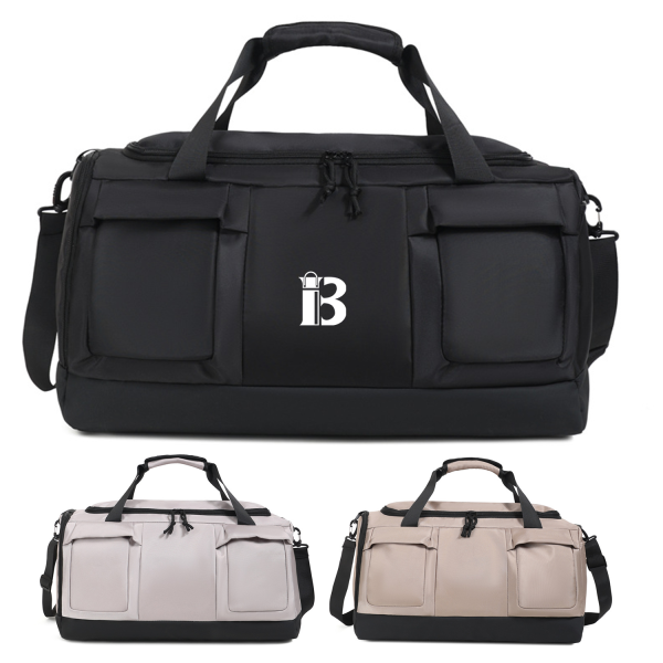 2-1_1778944128958.png Waterproof Nylon Duffel Bag with Shoe Compartment