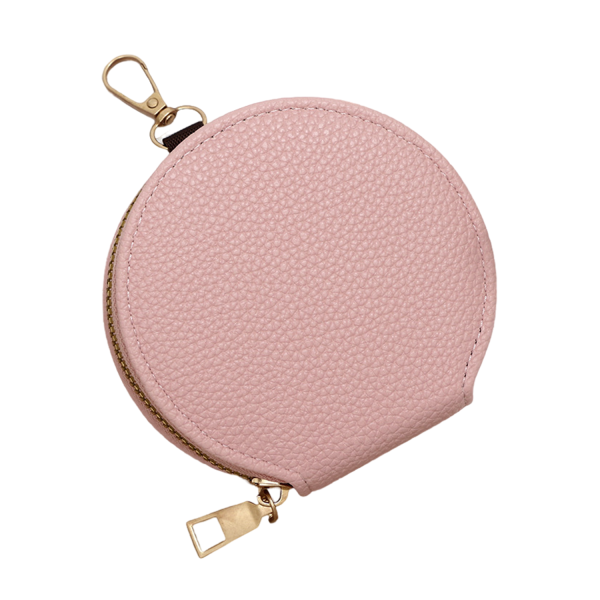 222_1776995935584.png Round PU Leather Purse With Keychain