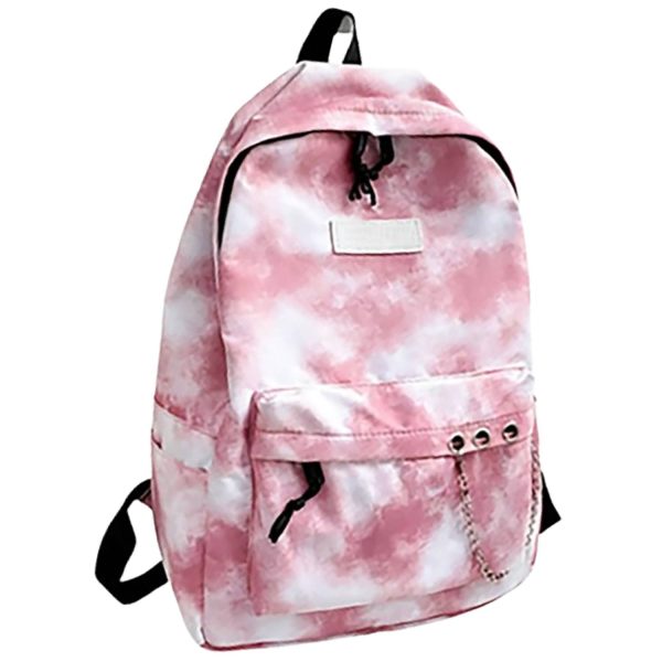 Large Capacity Nylon Tie Dye Backpack