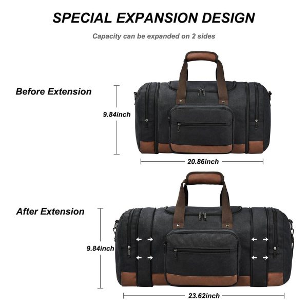 3_1775993313883.jpg Expandable Canvas Duffle Bag