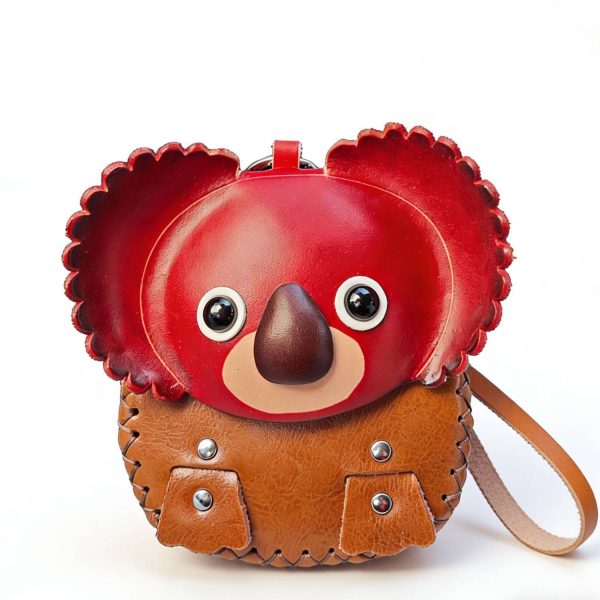 Genuine Leather Animal Coin Pouch
