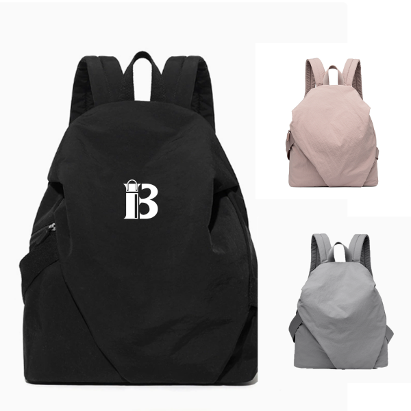 Lightweight Unisex Black Backpack for School