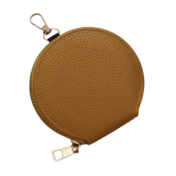 444_1776995945955.png Round PU Leather Purse With Keychain