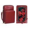 PU Leather Triple Layer Phone Crossbody Bag