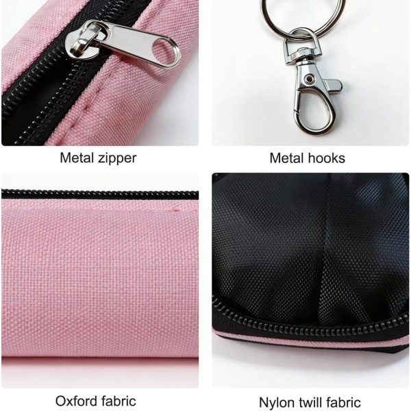 Lipstick Storage Zippered Pouch with Hook