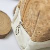 Canvas Cork Cosmetic Zipper Bag