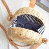 Handwoven Round Rattan Bag