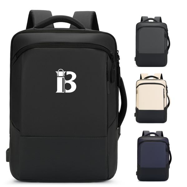 5-0_1776605873936.png Water-Resistant Coated Computer Backpack
