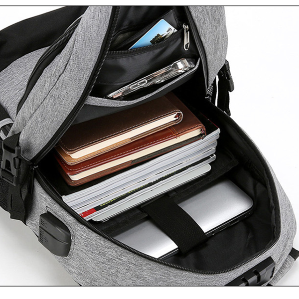 5-7_1778944512776.png Large Capacity Nylon Backpack with Combination Lock