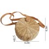 Handwoven Round Rattan Bag
